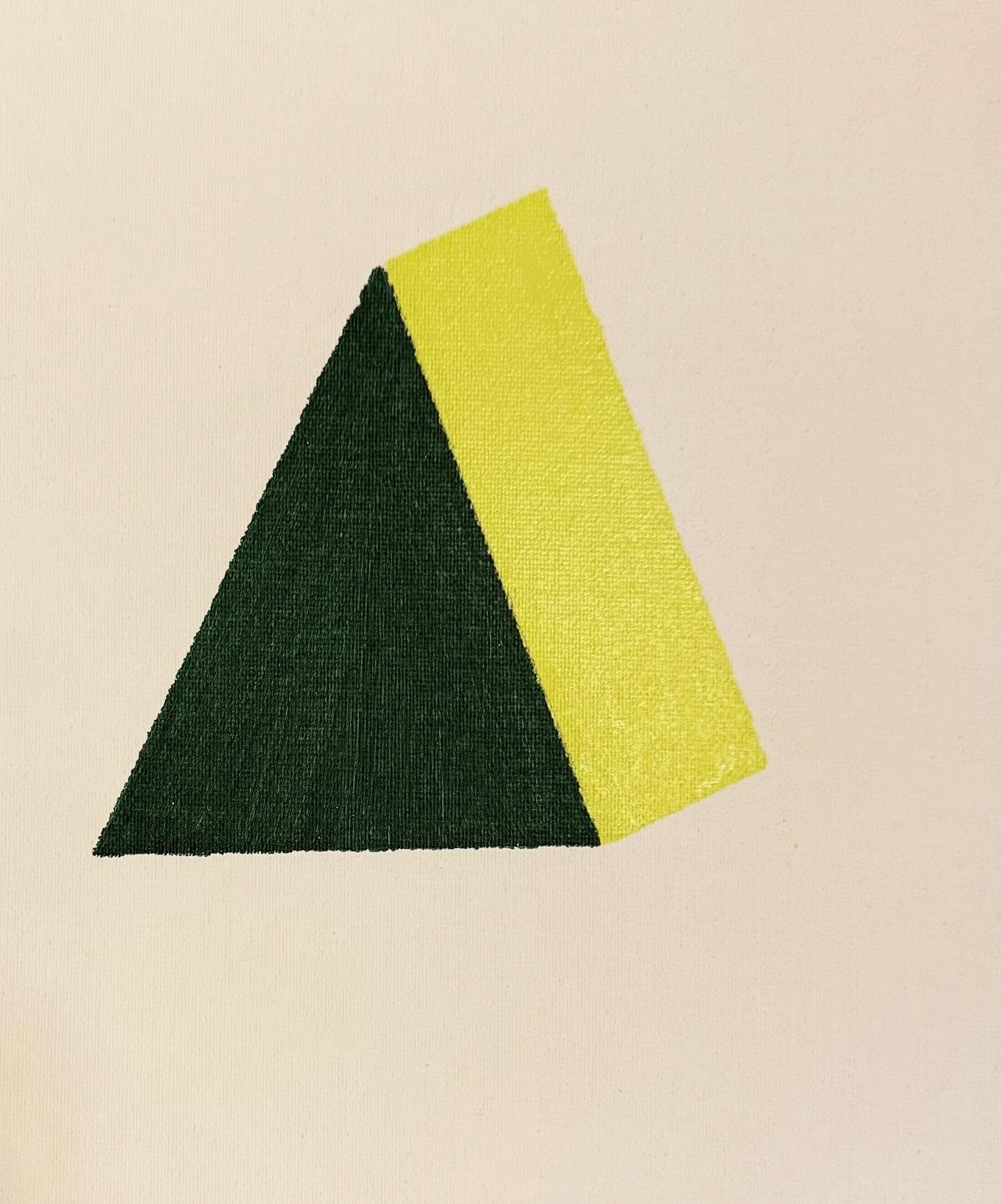 Yellow and green triangle 3